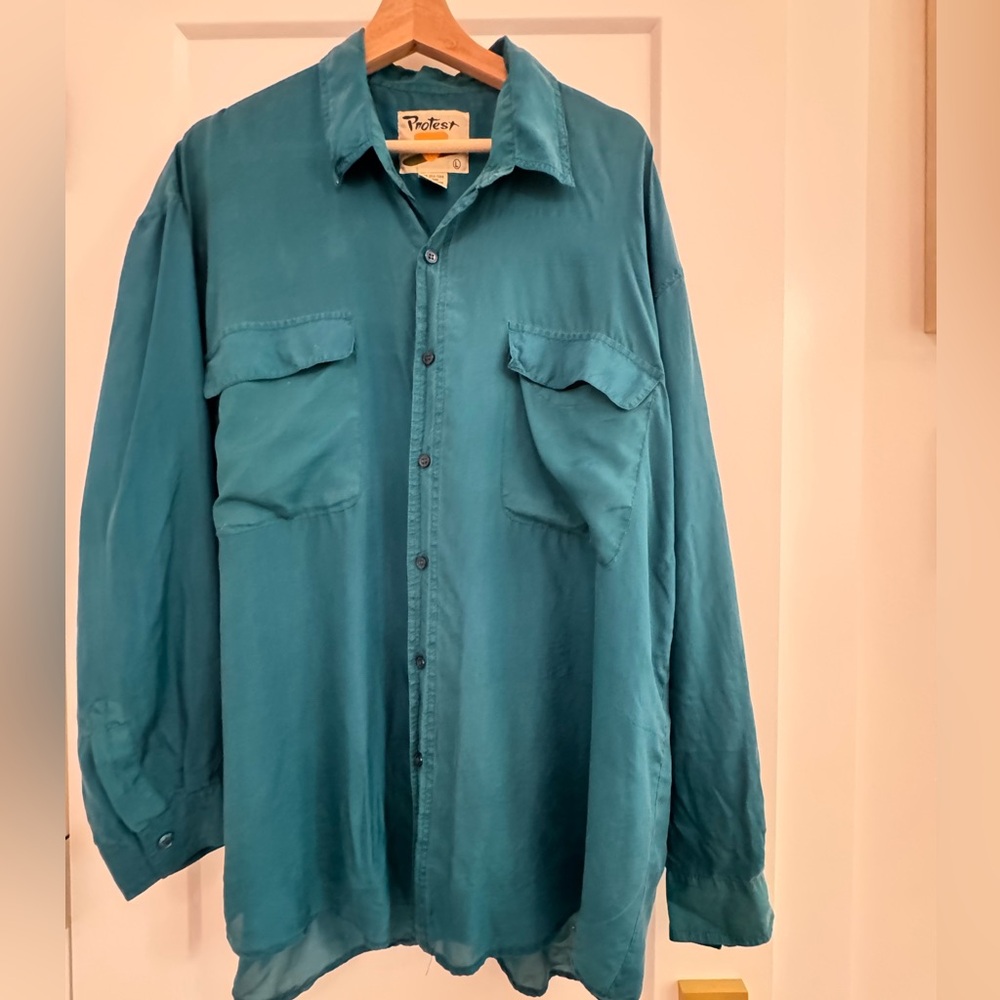 Vintage Oversized Silk Shirt x Protest